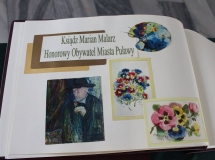 Ks. Marian Malarz - nadanie Honrowego Obywatelstwa Puław oraz wernisaż wystawy malarskiej (13 maja 2017)